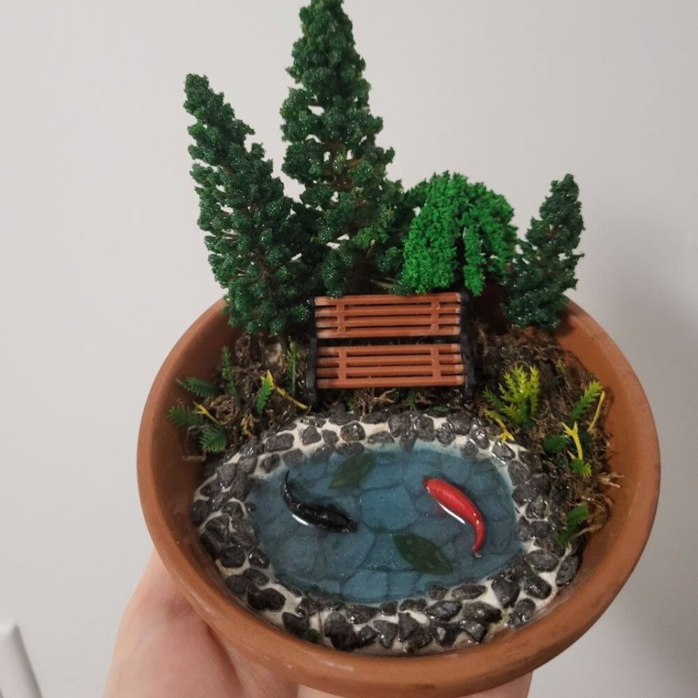 Handmade Miniature: Peaceful Lake